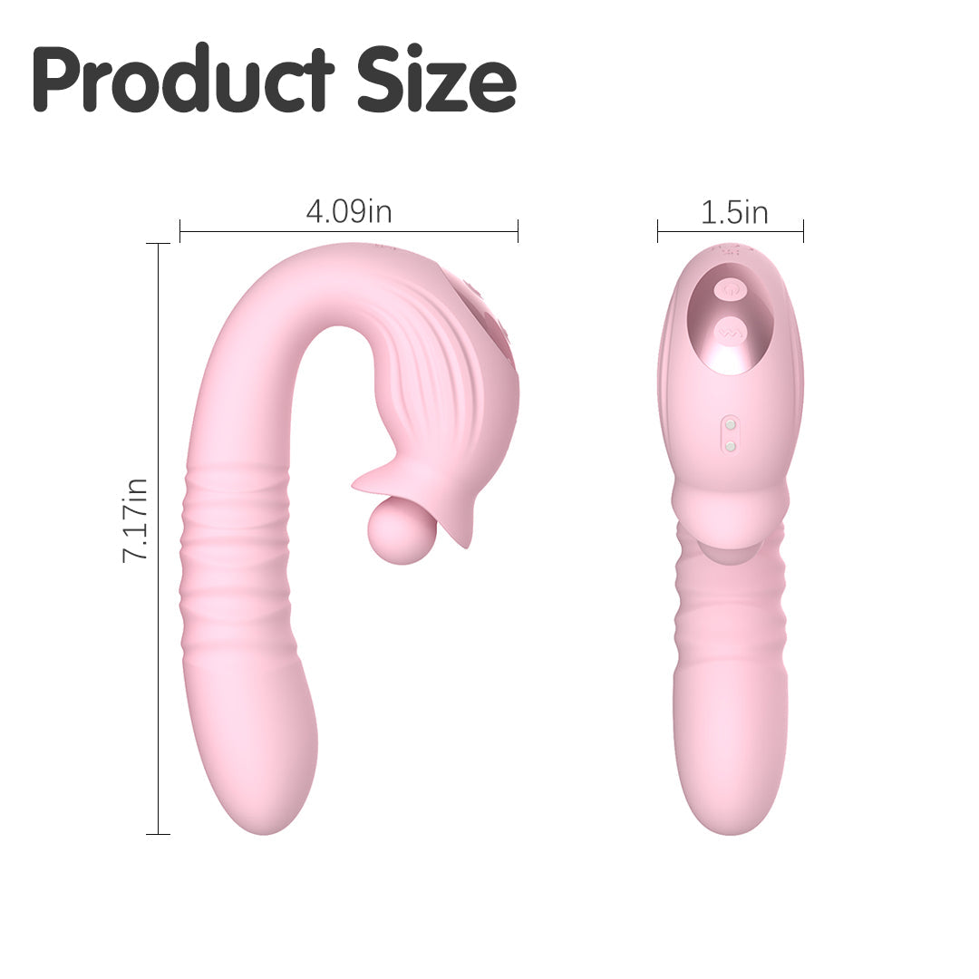 Melo 360° Rotation Rabbit Vibrator – Thrusting, Swing & Dual Stimulation