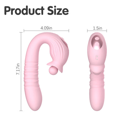 Melo 360° Rotation Rabbit Vibrator – Thrusting, Swing & Dual Stimulation