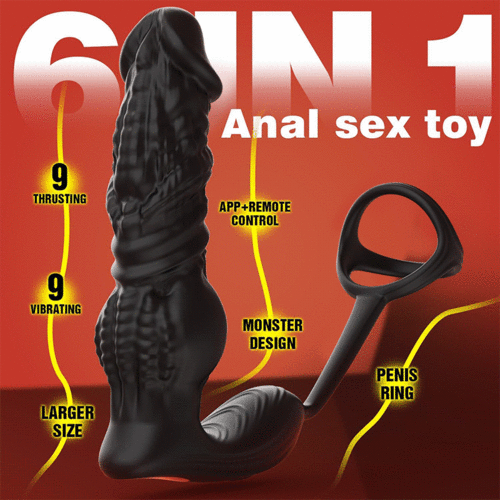 Newly Upgraded 6-in-1 Prostate Massager: Fast Thrusting, Remote + Smart App – Redefine Experience