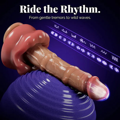 9-Inch Swinging Vibrating Dildo – Heating & Remote Control