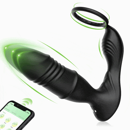 ST-PM-ATV09 Telescopic Vibration Prostate Massager – APP Control, 9 Modes & IPX7