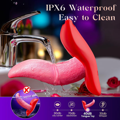Wearable Tongue Vibrator – APP Control, G-Spot Stimulation & 9 Vibration Modes