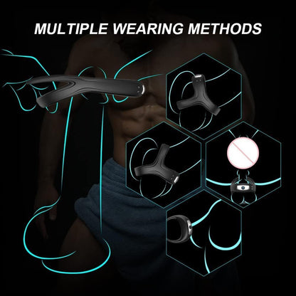 TitanRing V10 Vibrating Cock Ring with Adjustable Fit & Multi-Mode Vibration