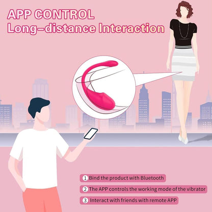 Bluetooth app setup for long-distance love egg control