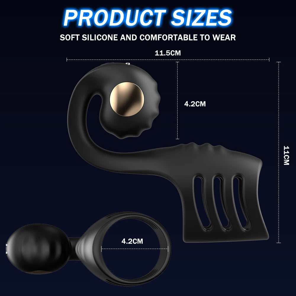 Wireless Remote Penis Ring Vibrator – Delay & Clitoral Stimulator for Couples