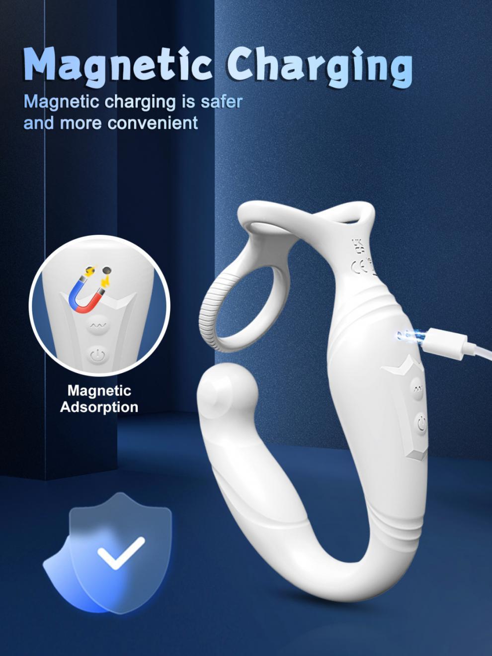 Electric Rotating & Vibrating Prostate Massager with App Control