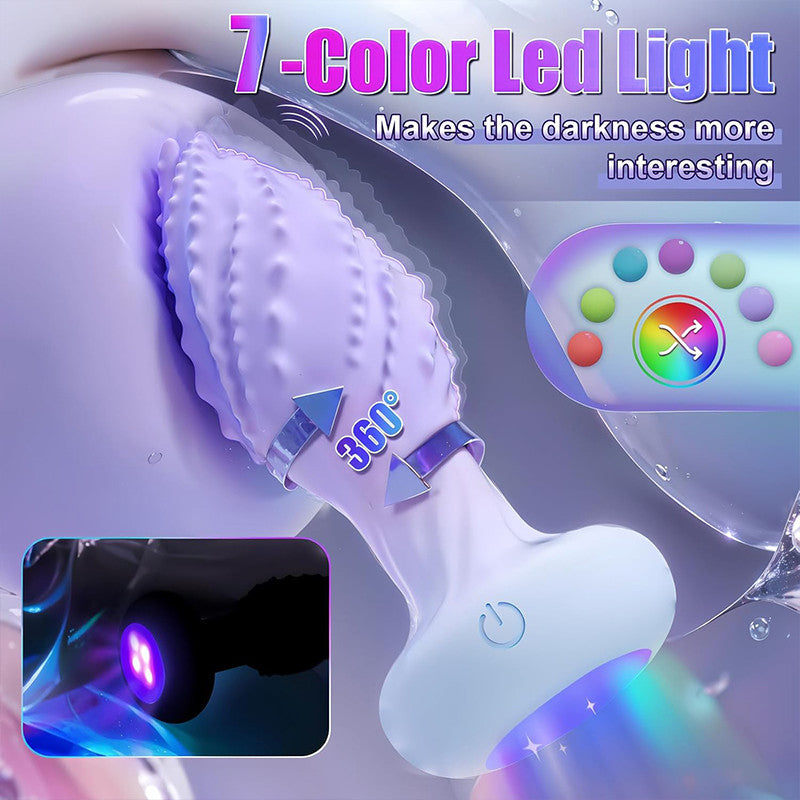 Little Monster 360° Rotating Anal Vibrator – 10 Modes & 7-Color LED Light
