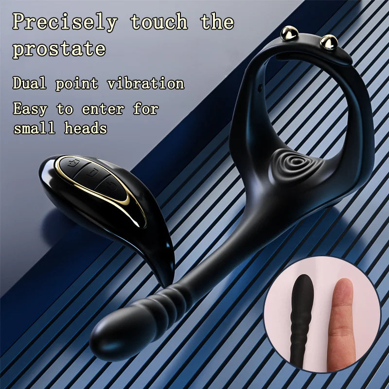 Penis Ring Vibrator: Enhances Erection, Delays Ejaculation, Prostate Massage, Anal Stimulation.