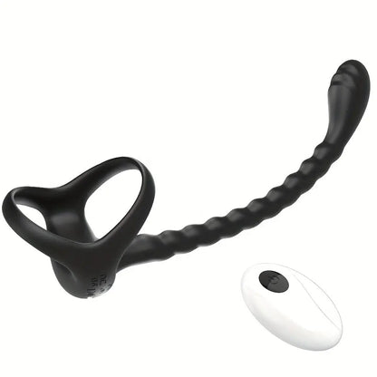 Anal Butt Plug Cock Ring Prostate Stimulator with Remote Control 10 Vibrating Modes Sweetstoy