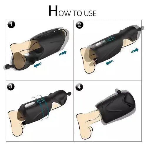 QMYSKY Dual-Motor Glans Trainer – 10 Vibration Modes