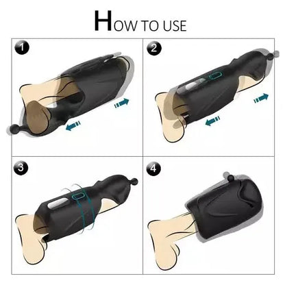 QMYSKY Dual-Motor Glans Trainer – 10 Vibration Modes