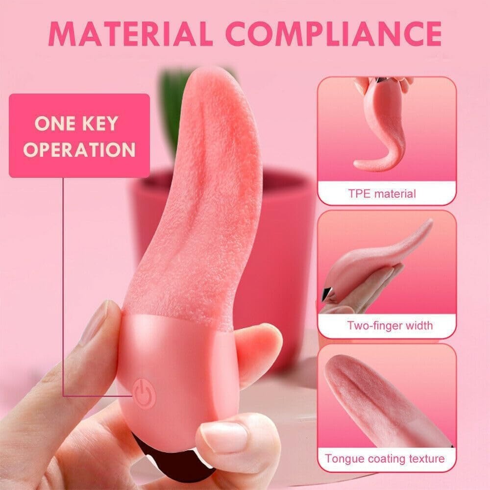 Helran-Clit Licking Tongue Vibrator with G Spot Stimulator