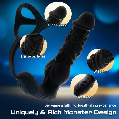 Baron 6-in-1 Rapid Thrusting Prostate Massager – App & Remote Control Vibrating Anal Plug for Men