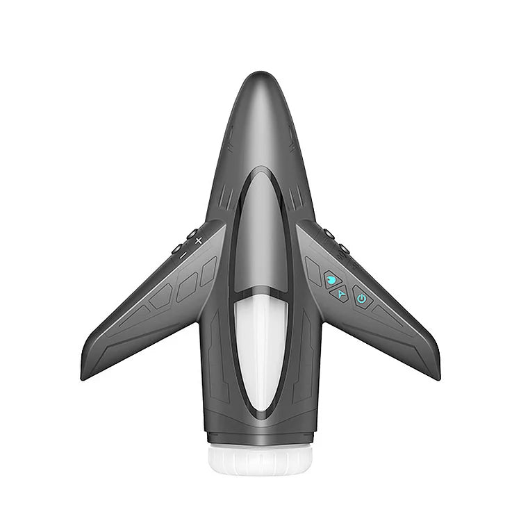 Jet Fighter 10 Vibrating & Telescopic & Sucking Retractable Vibrating Heated Male Masturbator Sweetstoy