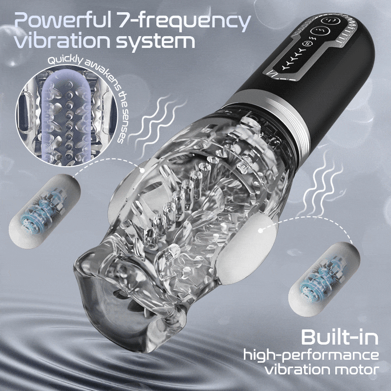Amber -Automatic Male Stroker with Thrusting, Rotation and Precision Vibration