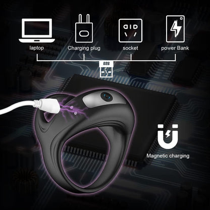 TitanRing V10 Vibrating Cock Ring with Adjustable Fit & Multi-Mode Vibration