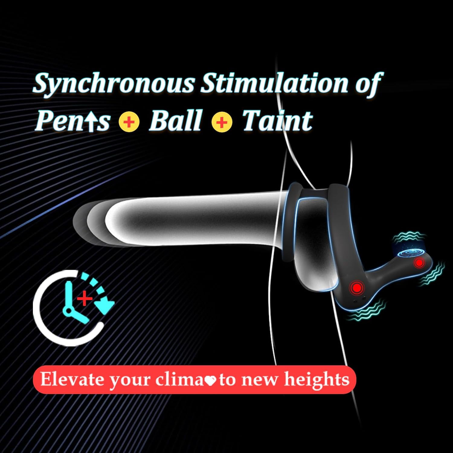Remote Control Cock Ring – Vibrating Penis & Taint Stimulator for Men and Couples