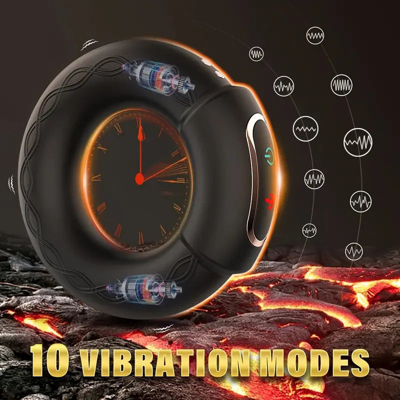 Vibrating cock ring penis vibrator 10 Heating vibration Sweetstoy