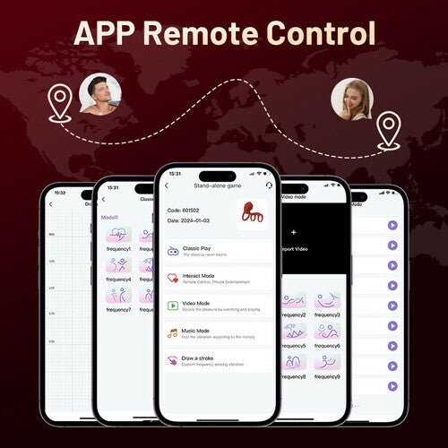 ST-CR-TR09 Triple-Ring Vibrating Cock Ring – APP & Remote Control, 9 Modes