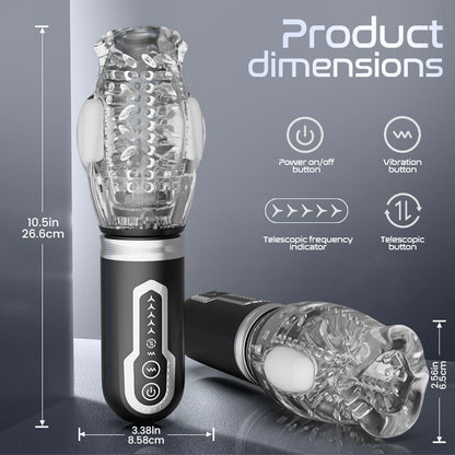 Amber -Automatic Male Stroker with Thrusting, Rotation and Precision Vibration