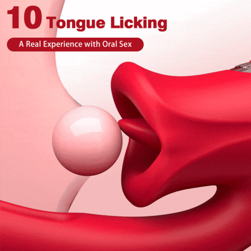 Mouth-Shaped Biting G Spot Vibrator with Vibration & Flapping