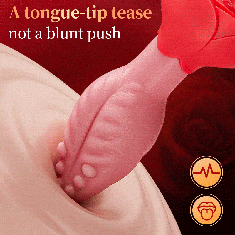 Sera Tongue-Shaped Rotating Anal Plug – App Control & Rose Base