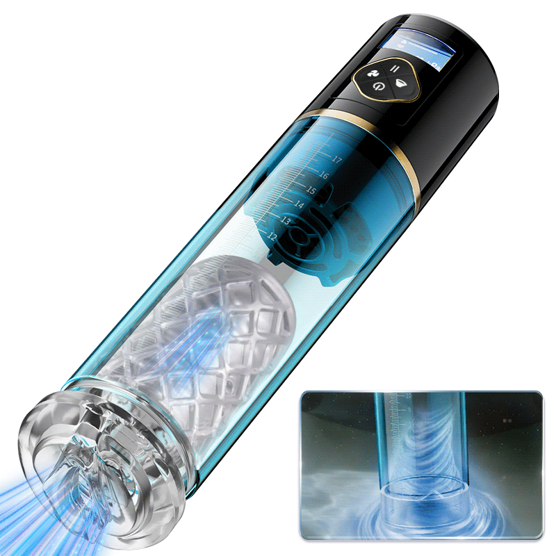 ST-VP-MARKHAM06 Water Vortex Penis Pump – 6 Modes, IPX7 & Textured Sleeve