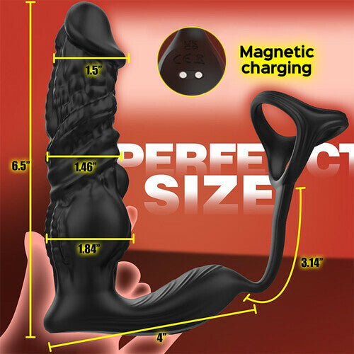 Newly Upgraded 6-in-1 Prostate Massager: Fast Thrusting, Remote + Smart App – Redefine Experience