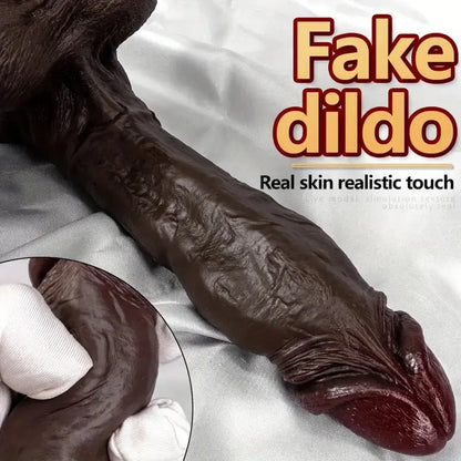 Huge Dildo Black Penis, Multiple Sizes, Large Suction Cup, Ultra-soft, Ultra-stable Liquid Silicone Safe Sweetstoy