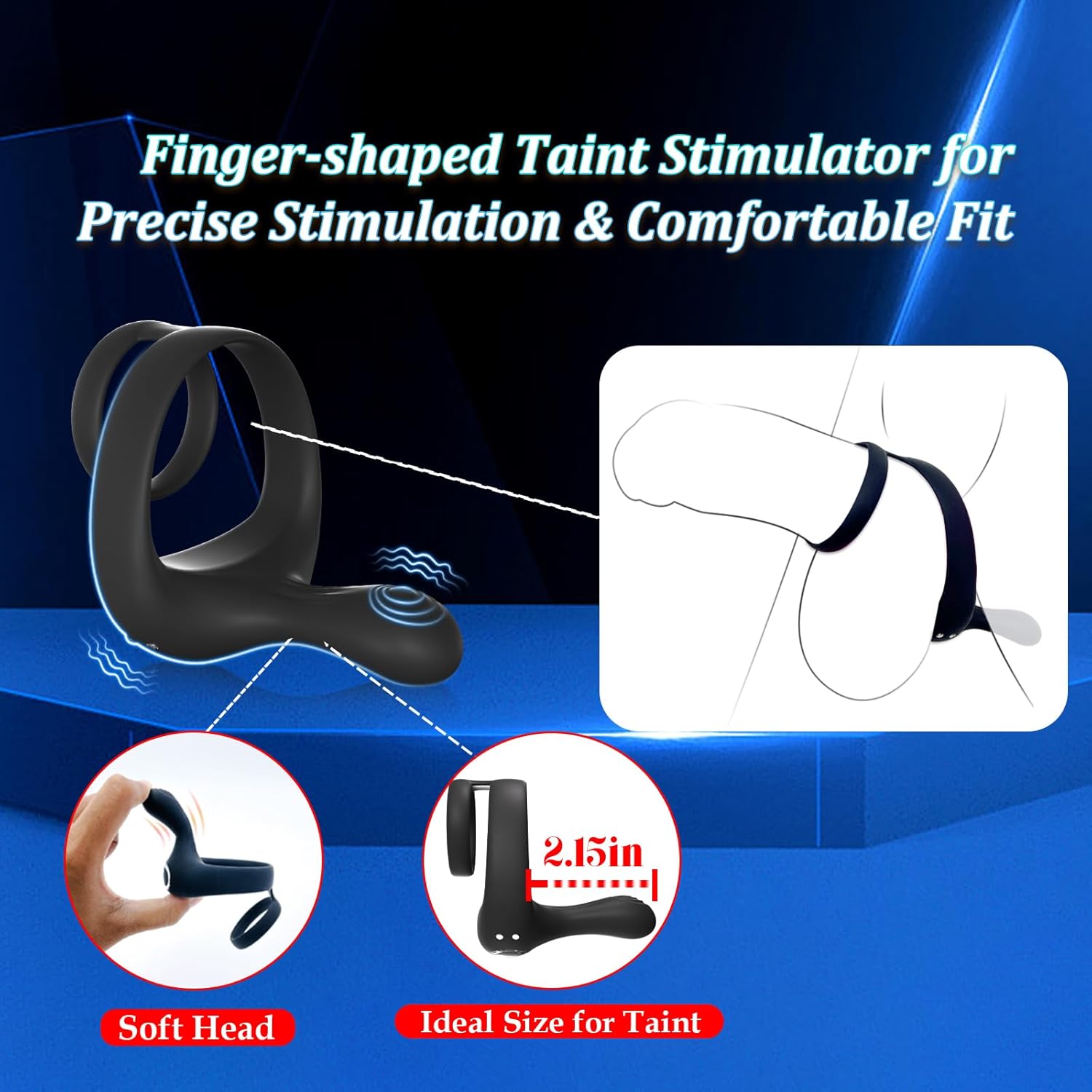 Remote Control Cock Ring – Vibrating Penis & Taint Stimulator for Men and Couples