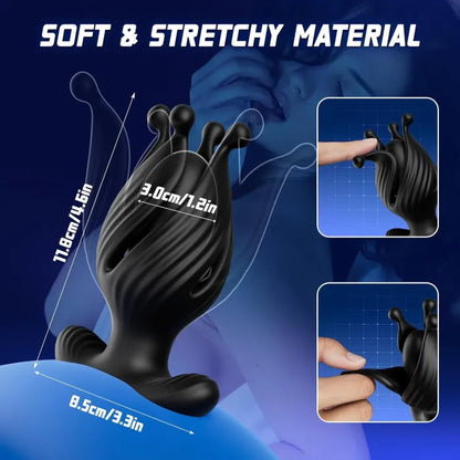 APP-Controlled Prostate Massager – 10 Vibration & 10 Rotation Modes