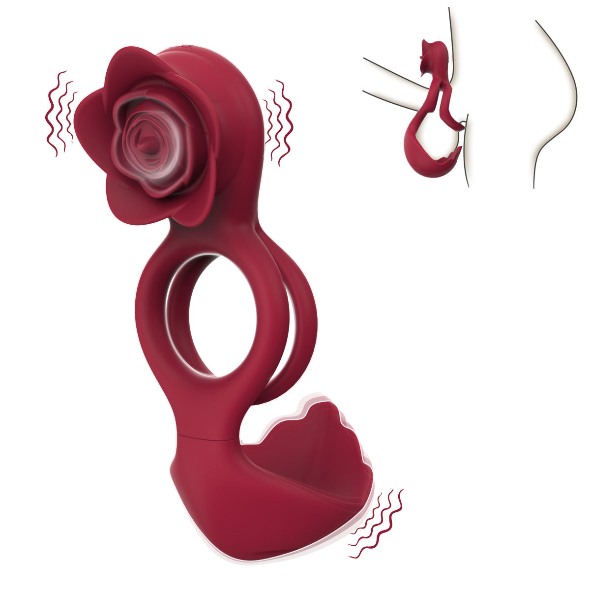 JRUEDEN Dual-Motor Vibrating Cock Ring – 12 Vibration Modes