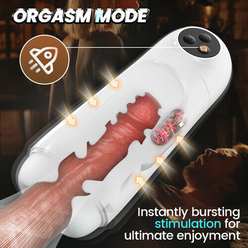 Baymax Smart APP-Controlled Masturbator with Dual Suction & Vibration