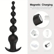 Remote-Controlled Vibrating Massager with 9-Frequency Precision Control — dimensions and size reference