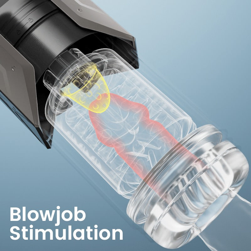 King – 4-in-1 Waterproof Automatic Masturbation Cup for Men