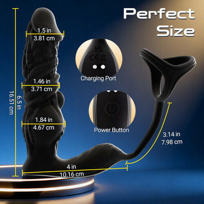 Baron X6 Rapid Thrusting Prostate Massager with App & Remote Control
