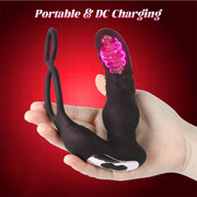 Hand-held black ST-PM-VF09 with dual loops and charging base