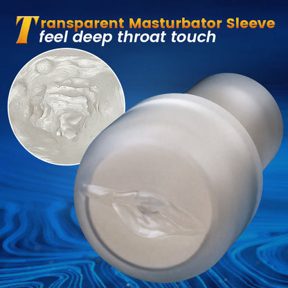 WaterSamurai-IPX7 Vacuum Penis Pump with Ergonomic Spiral Comfort Liner