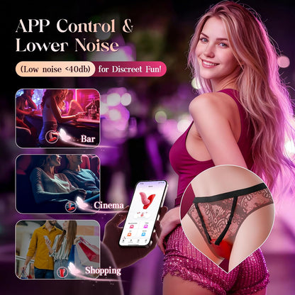 Wearable Tongue Vibrator – APP Control, G-Spot Stimulation & 9 Vibration Modes