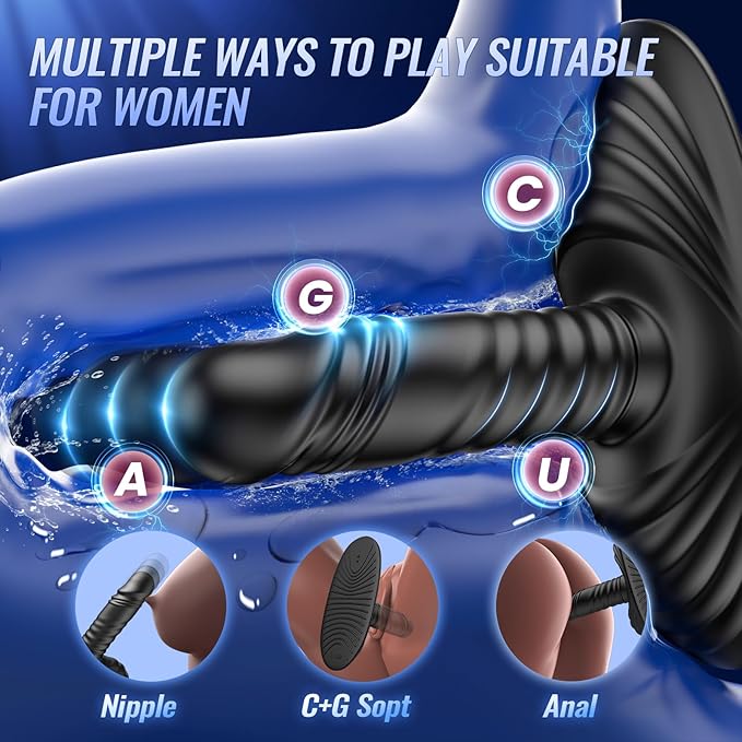 BEISAR Grinder Pro Thrusting & Vibrating Anal Plug with 3 Thrusts + BEISAR Grinder Pro Thrusting & Vibrating Anal Plug with 3 Thrusts +