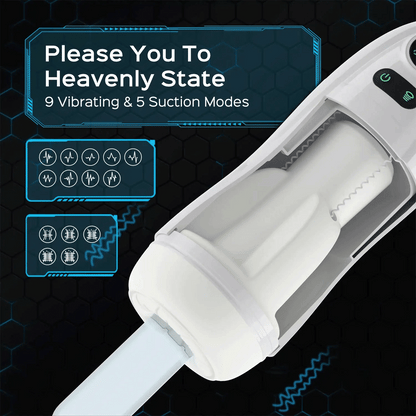 KAI 2 Heated Male Stroker with Suction Stimulation and Precision Vibration