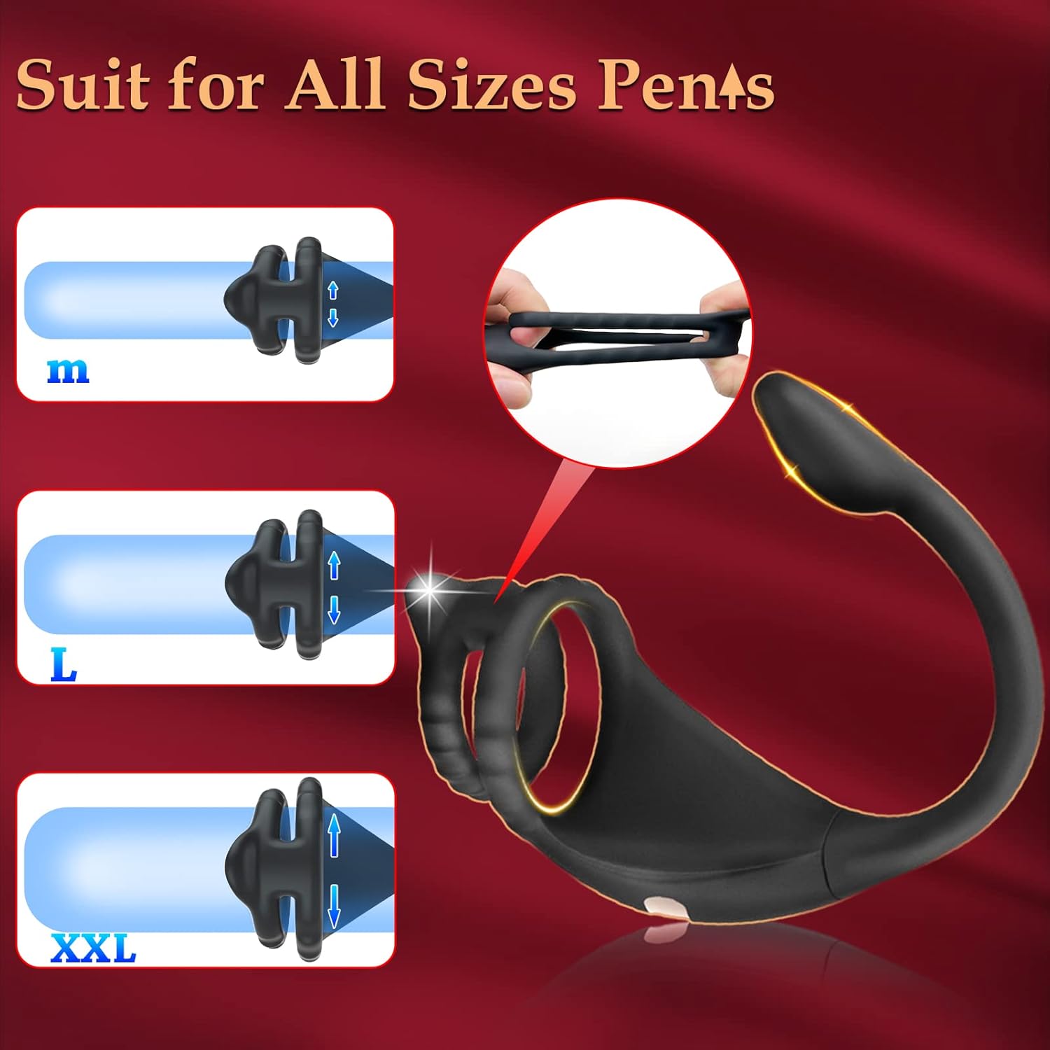 Vibrating Ring with Remote Control & Mini Bullet – Multi-Function Personal Massager for Couples