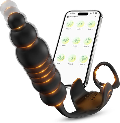 Beginner Vibrating Anal Plug – 10 Modes Silicone Trainer