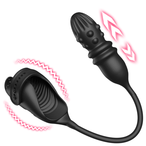 Asher Thrusting Prostate Massager Vibrating Penis Vibrator Couple Play Anal Toys