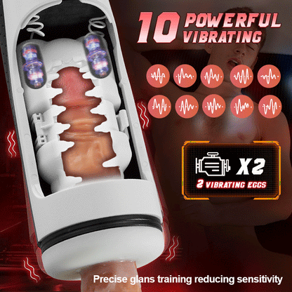 ST-MB-320 Mirabel Burst Control Male Stroker – Red Edition