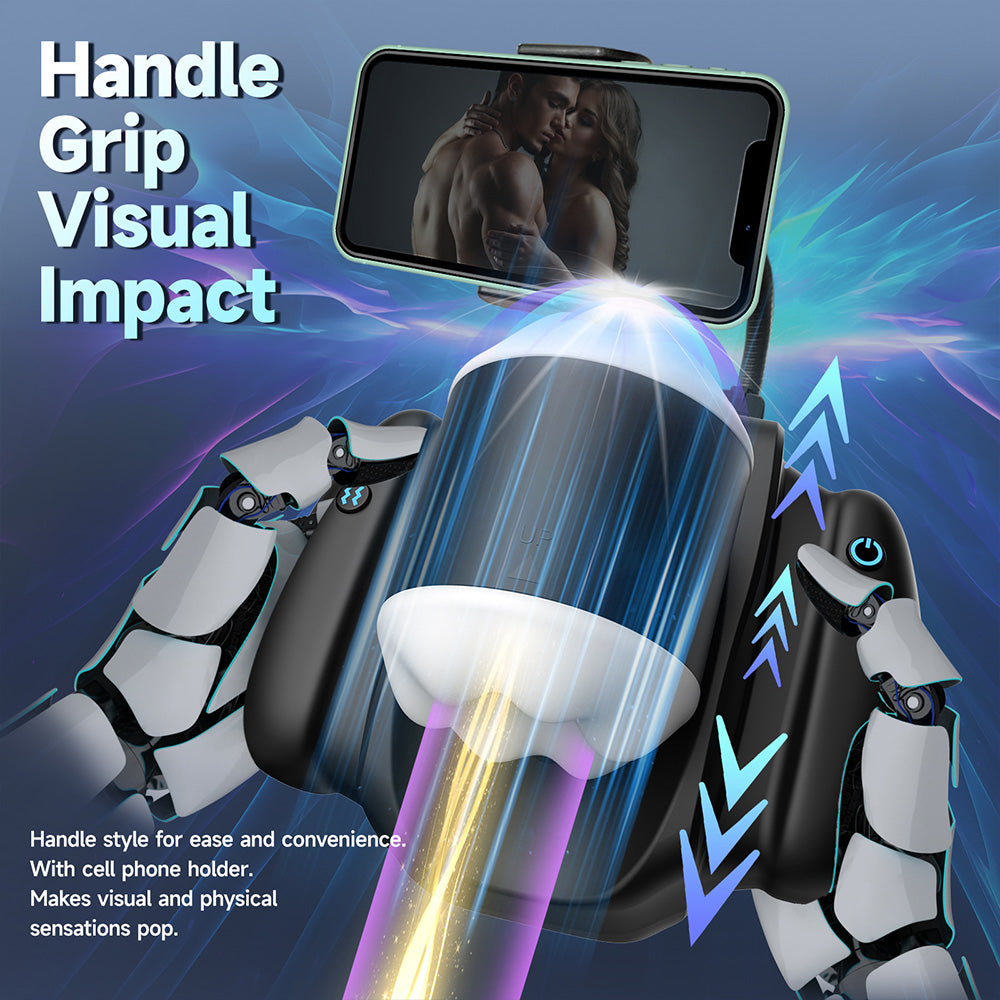 App-Controlled Male Stroker with Automatic Thrusting and Precision Vibration