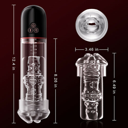 Oral Love - S-Hande Upgraded 2 IN 1 Sucking Vibrating Penis Pump