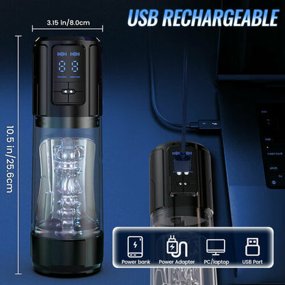 Iron Man-Automatic Stroker with 9 Intense Modes