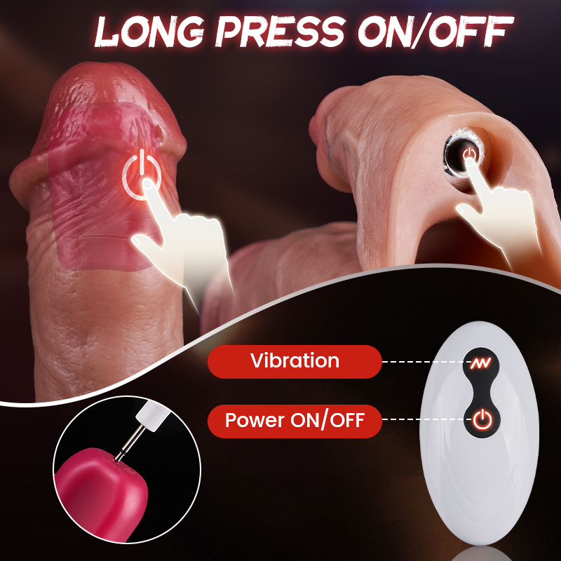 Dual-Ring Vibrating Penis Sleeve with 8 Modes & Remote Control