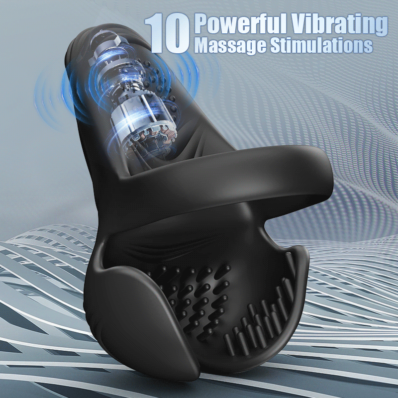 10 Vibrating Training Penis Ring